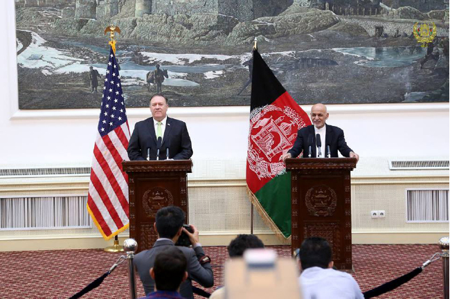 مایک پمپئو در کابل:  طالبان از راه نظامی پیروز نمی‌شود 